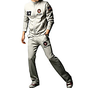 Men's Cheap Pure Color Cotton Leisure Sports Suit(Assorted Colors And Sizes)