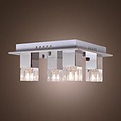80W flush mount med 4 lys i kubisk krystal lampeskærm (G4 pære base)