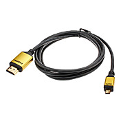 Micro HDMI macho a HDMI cable adaptador macho para Samsung I9300 Galaxy S3 y otros
