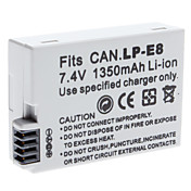 Digital Video Battery ersetzen Canon LP-E8 für Canon EOS 550D 600D and More (7.4V, 1350 mAh)