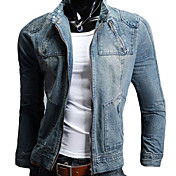 Men'S Cheap With Cap Leisure Cowboy Jacket(Assorted Sizes)