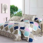 4pcs Prag Liebhaber Bettbezug Set