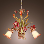 Lámpara Chandelier Floral con 3 Bombillas - SHOTTON-HAWARDEN