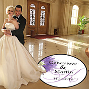 Personalisierte Chic Blume Hochzeit Tanzfläche Abziehbild (weitere Farben)