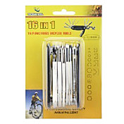 16-in-1 multifunctionele vouwen roestvrij Bicycle Repair Tool 22.047-2