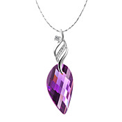 Elegante 925 con la collana Cubic Zirconia / strass Donna