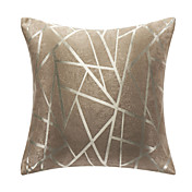 Clássico Brown geométrica Poliéster fronha decorativa