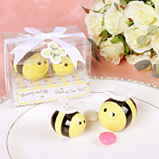 Mommy and Me ... dulce como puede Bee Honeybee Cerámica Sal y Pimienta Shakers