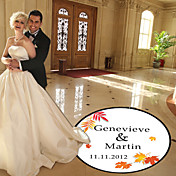 personalisierte Herbstblatt Hochzeit Tanzfläche Abziehbild (weitere Farben)