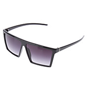 Oreka Moda quadrato grigio lente nera occhiali da sole