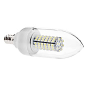 E14 5W 102x3528 SMD 400-420LM 6000-6500K Natural White Light Bulb Candle LED (110V/220V)
