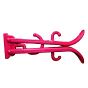 Foldable ABS Plastic Clothes Hanger for Travel (Random Color,5-Piece/Set)