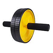 Eixo de aço preto e rodas de PVC Duplo para Fitness