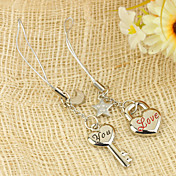 "La chiave del tuo cuore" portachiavi amante (set di 4 coppie)