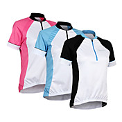 100% ployester materiale kortermet hurtigtørkende + pustende kvinner sykling jersey 47572
