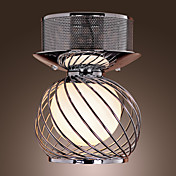 40W E14 Metall bündig Licht mit Glasschirm