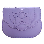 Handmade Pure PU Leather Sweet Lolita Bag with Bow