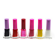 Regular Color Brillante Esmalte de uñas No.7-12 (4 ml, 6PCS)
