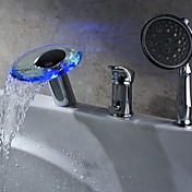 idroelettrica ha portato cascata due maniglie vasca rubinetto in vetro con doccetta