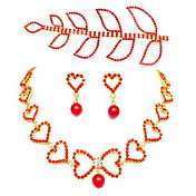 Stylish Alloy With Rhinestone Women's Jewelry Set Including Necklace,Earrings,Tiara