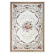 País poliéster Floral Area Rug