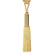 Tassel poliéster cáqui Classic (um par)
