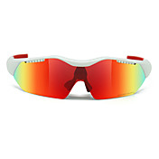 Topeak Sports Specialized Cycling Glasses with TR90 Frame(Red and White Frame,Five Lens)TSR901 R