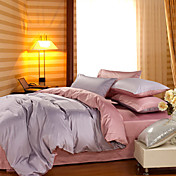 4PCS Sylvia Double Face Cotton Duvet Cover Set