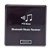 Receptor de música inalámbrico para iPhone Muelle de sonido o equipo de música (Negro)