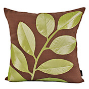 Verde País de algodão Folhas de descanso decorativa