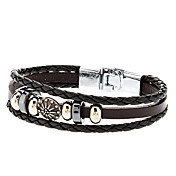 Tilbehør elegant kombination Leather Rope armbånd