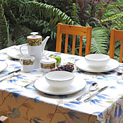 Blue Flower Table Cloth