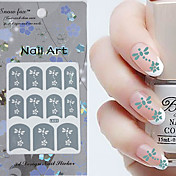 3PCS Mixed-style Paper Nail Art Image Stamp Stickers LK Series No.12