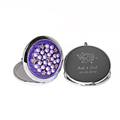 Personalized Chrome Mirror Favor With Faux Pearl Cover (More Colors)