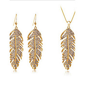 Unique Alloy With Rhinestone Women's Jewelry Set Including Necklace,Earrings(More Colors)