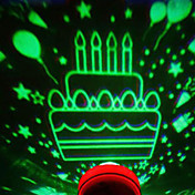 lampe design gâteau d'anniversaire conduit (changement de couleur, intégré dans la cellule botton)