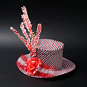 Tissu Mode / dentelle / Alloy Avec Fleur Faire la fête / Lune de miel Hat