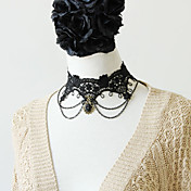 Collar gótico arqueada estilo victoriano Beaded Choker