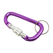Al liga de alumínio Carabiner D-forma (cor aleatória)