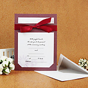 Simple Wedding Invitation With Ribbon (Set of 50)
