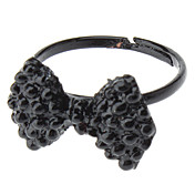 Retro Nero Drill Anello Bow