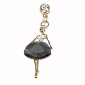 Crystal Dancer 3,5 mm anti-polvo para auriculares Jack para iPhone y iPad