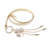 Stylish Faux Leather Party/Fashion Belt With Rhinestones (More Colors)