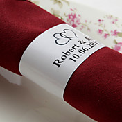 Personalisierte Paper Napkin Ring - Sweet Love (Set von 50)