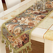 Traditional Polyester Print Floral Table Runners