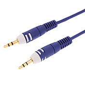 3.5mm 24K Gold Plated Oxygen-Free Copper Stereo Audio Cable (1.8M-Length)