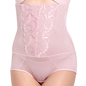 Chinlon Com Jacquard cintura alta Shapwear Breve