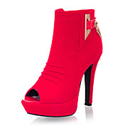 Elegant Suede Stiletto Heel Ankle Boots With Chain Party/Evening Shoes (More Colors)
