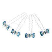 Simple Butterfly Alloy With Rhinestone Women's Hairpins,4 Pieces Per Lot