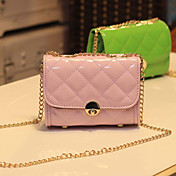 Damenmode Sweet Candy Farbe Diamantgitter Crossbody Bag